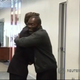 Ricky Jackson, right, hugs attorneys Friday after his release from Cuyahoga County Jail.
Mail Online Screenshot